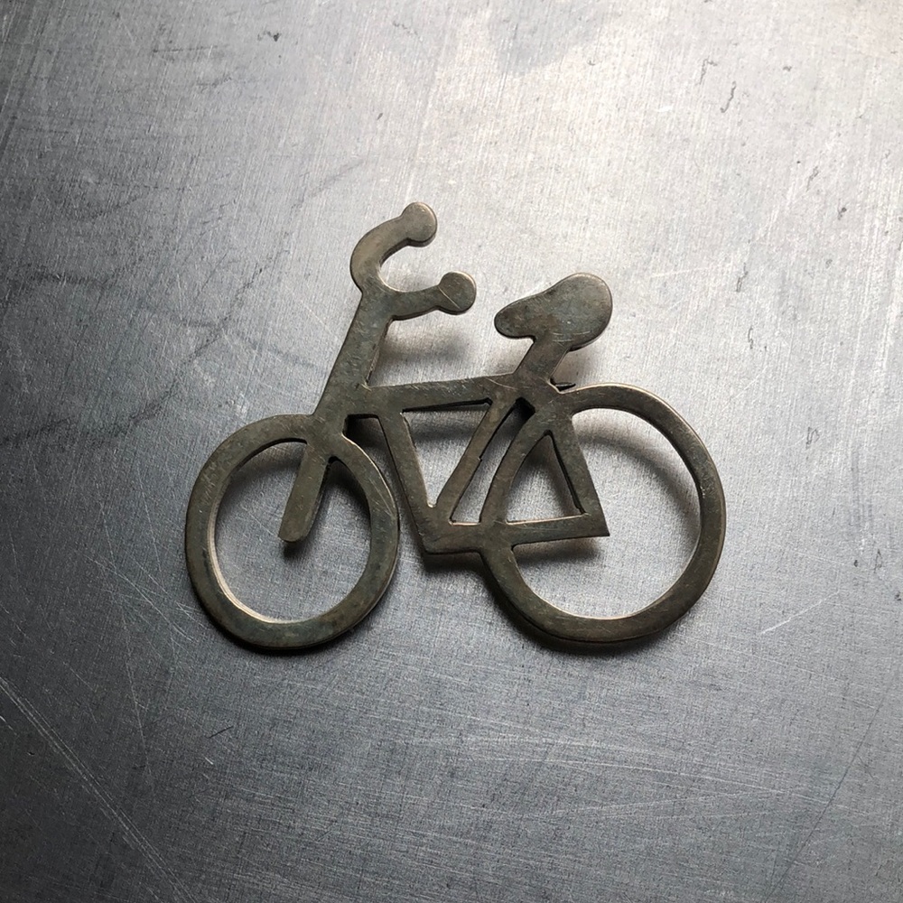 925  sterling silver bicycle pin
